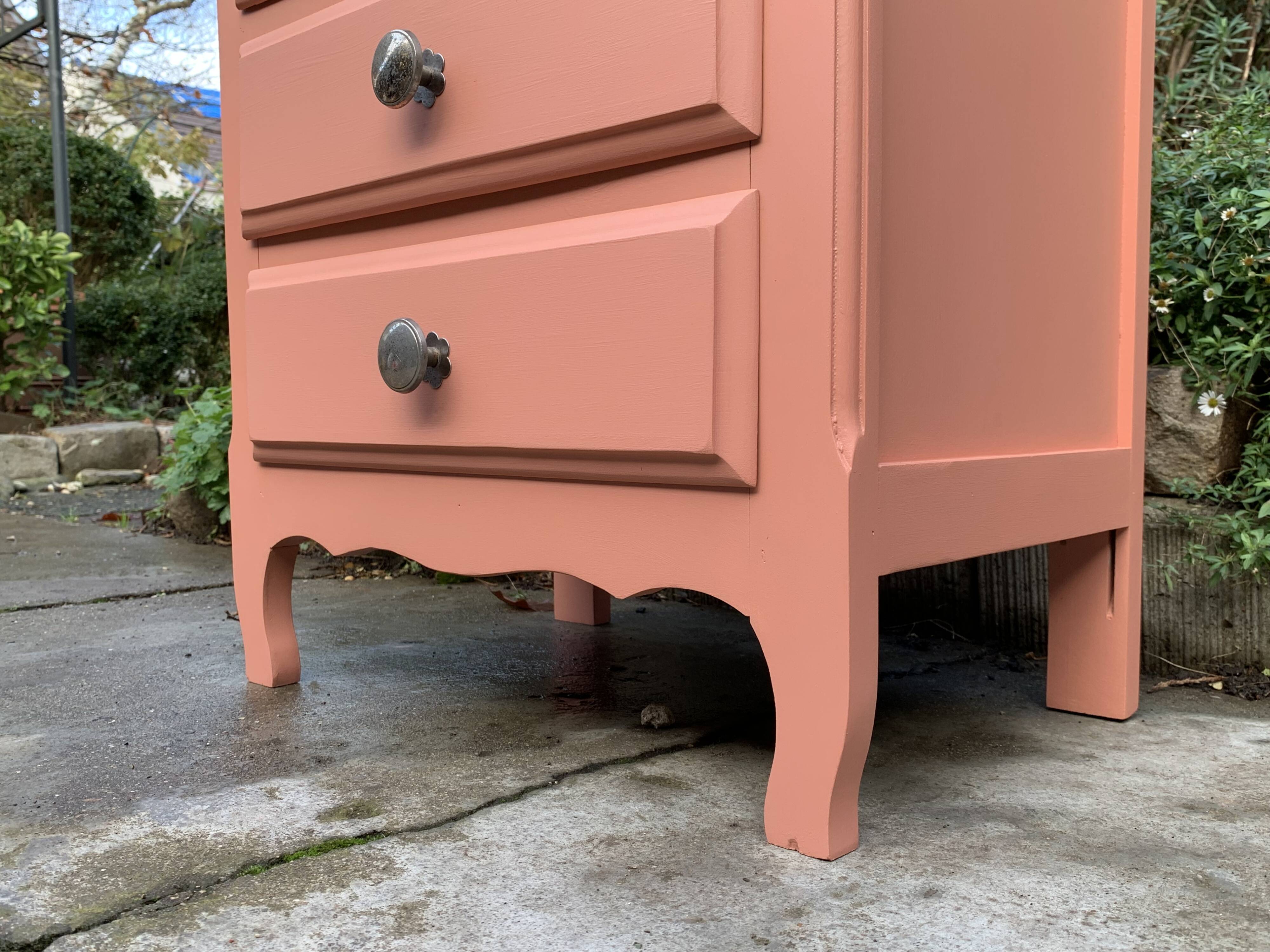 Vintage coral pink weekly planner H120