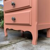 Vintage coral pink weekly planner H120