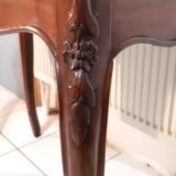 Console, table de jeux style Louis XV fin XIXème en acajou