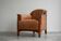 Art Deco armchair in solid oak and leather by Frits Schuitema