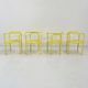 Set of 4 Locus Solus chairs by Gae Aulenti for Poltronova, 1960