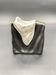 Sculptural vintage vase Eschenbach Bavaria – black and white porcelain