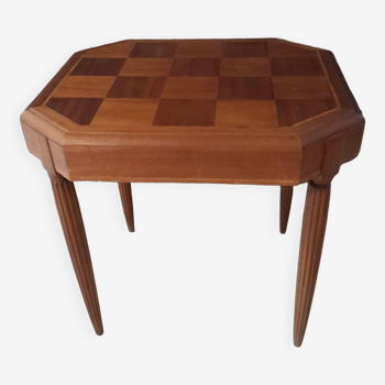 Old marquetry side table or games