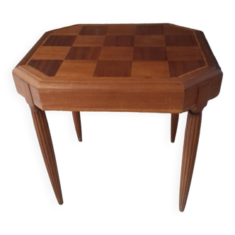Old marquetry side table or games