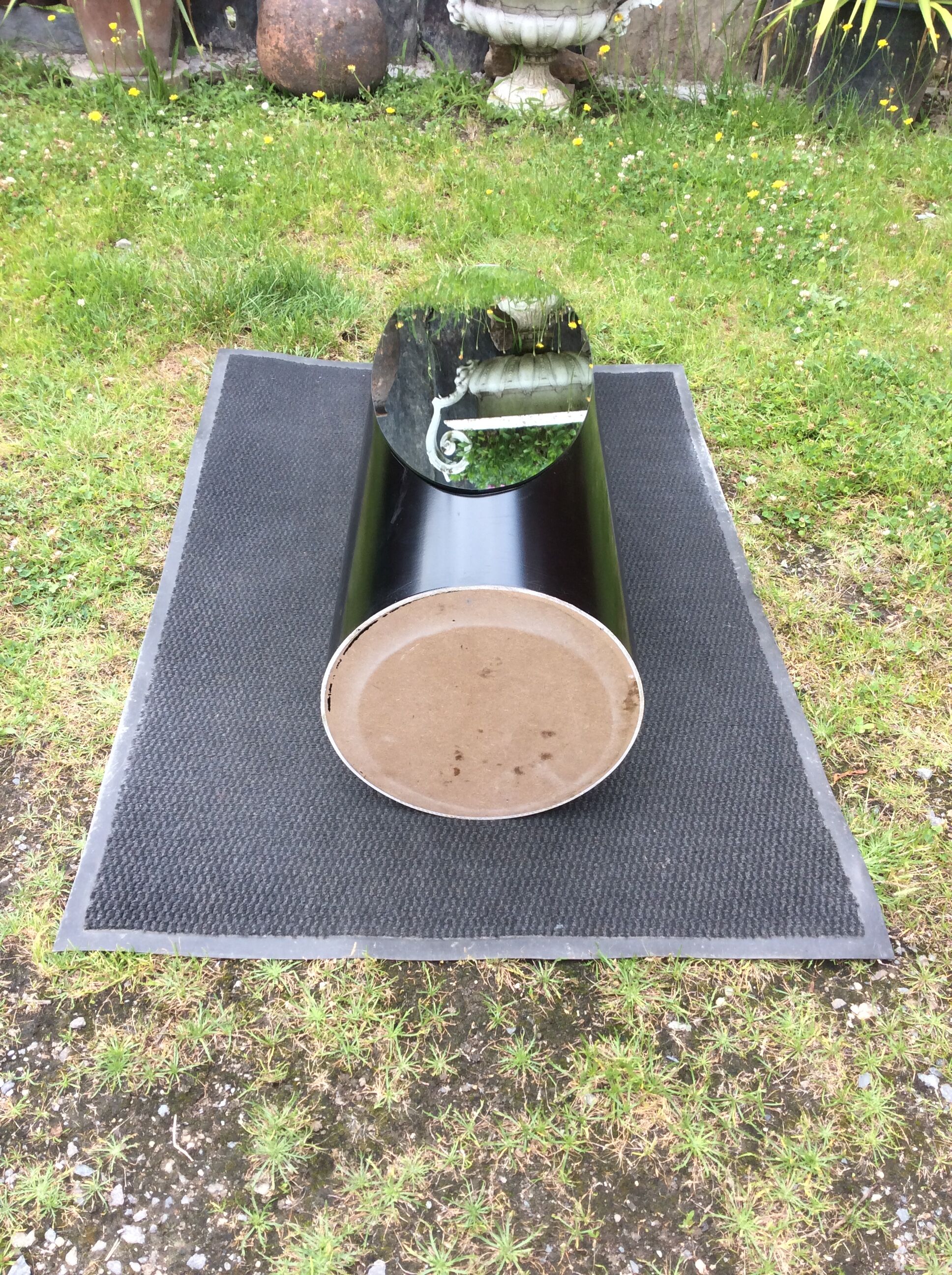 Vintage psyche mirror