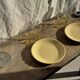 Set of 2 large yellow plates without brand D25.5