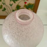 Vase verre boule moucheté