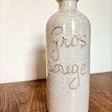 Large stoneware wine carafe and cork stopper