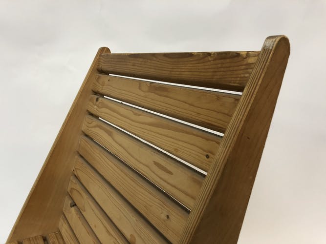 Foldable wooden garden chair from the 70s, Netherlands