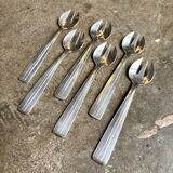 6 fourchettes à huîtres en métal argenté