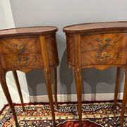 Pair of Louis XV kidney-shaped bedside tables