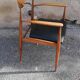 Fauteuil scandinave skai noir
