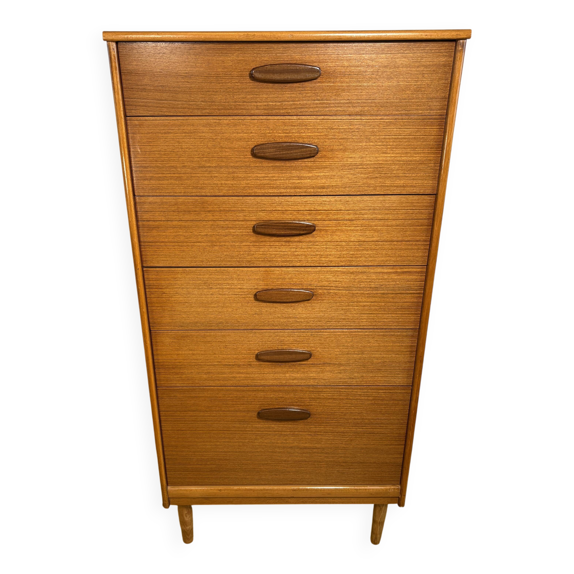 Vintage Austinsuite Teak Chest of Drawers 1960 Scandinavian Danish Design