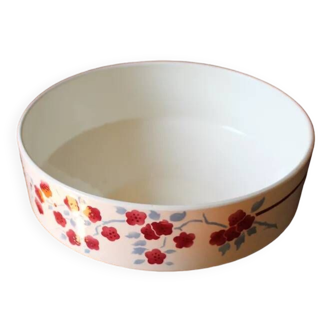 Art Deco salad bowl Badonviller Ferrières red blue