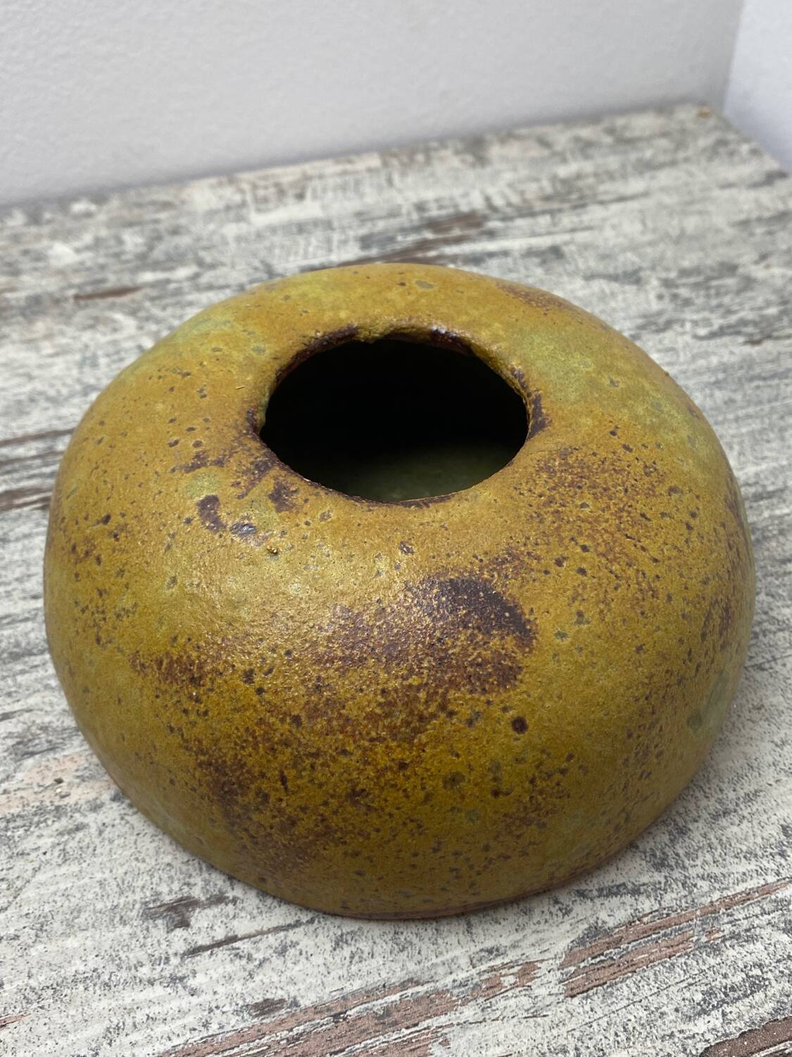 Old ceramic candle holder