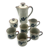 Enamelled stoneware coffee tea service
