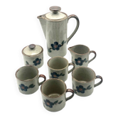 Enamelled stoneware coffee tea service
