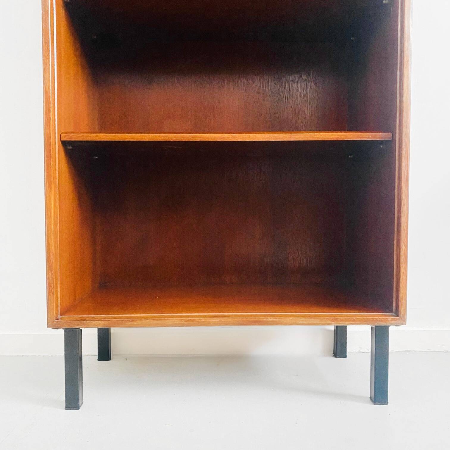 Vintage retro bookcase danish design teak wood