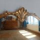 Grand miroir bois doré style Louis XV 166cm