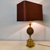 Brass pineapple table lamp, 1970s