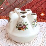 Handcrafted tulip tree vase with ceramic flowers