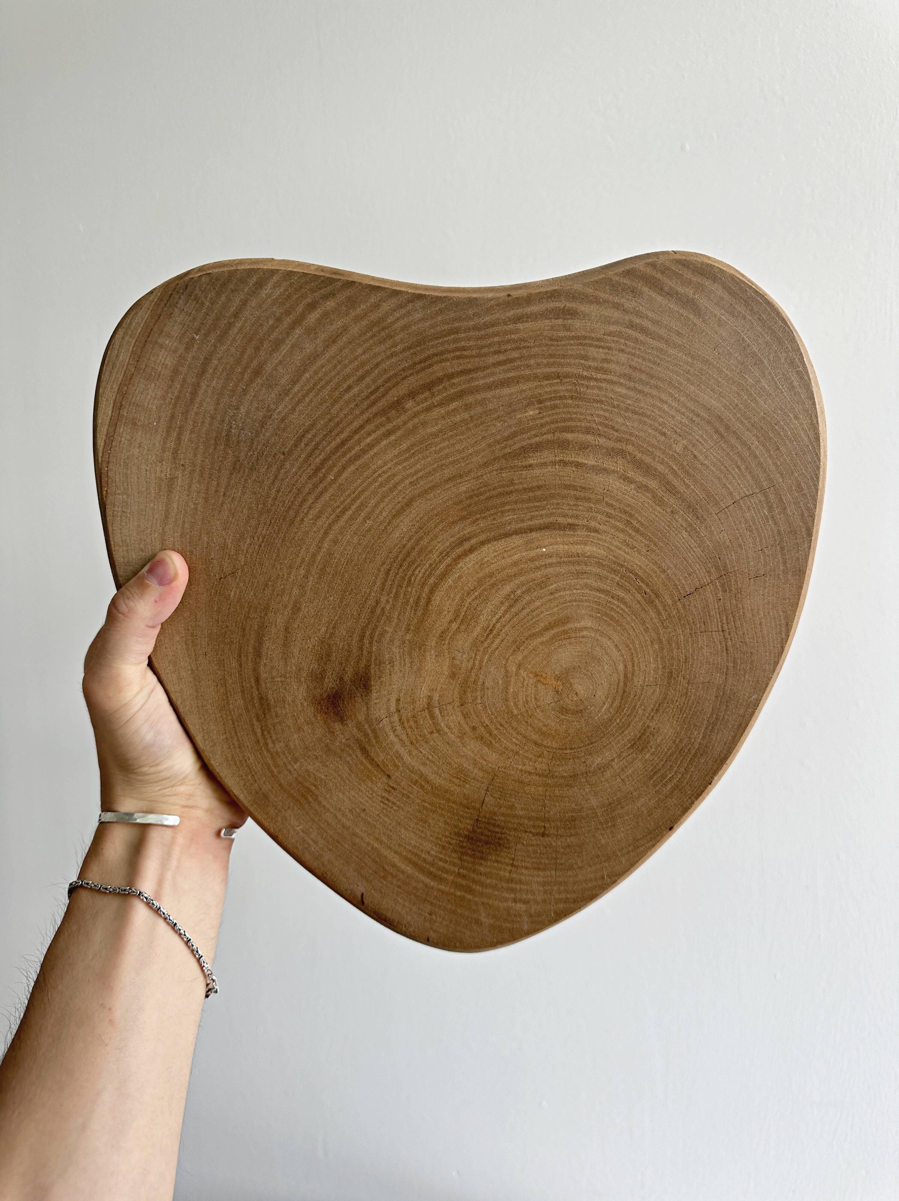 Tripod stool in light solid wood
