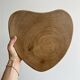 Tripod stool in light solid wood