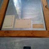 Silkscreen on brushed aluminium from the 1970s.