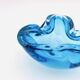 Murano Glass Pocket Vase Flavio Poli Sommerso Blue Aquamarine