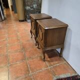 Pair of vintage 1960s oak bedside tables