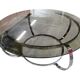 Vintage chrome coffee table / coffee table with smoked glass