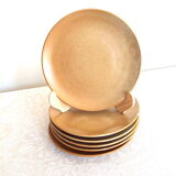 6 dessert plates Gres CNP village