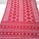Kilim rouge et blanc en pure laine fait à la main 100x 200cm
