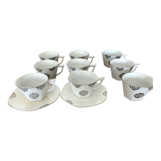 Tasses en porcelaine LT marque deposée