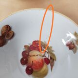 Set of 12 bowls decorated with Creartis Renaix fruit