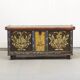 Painted Folk Art Bridal Chest 1825
