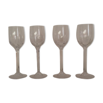 Séries de 4 verres en cristal d’Arques