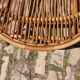 Pair of rattan armchairs Audoux-Minnet style