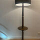 Charles Dudouyt solid oak reading lamp