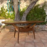 Coffee table with sirca system in oak from the 50s
