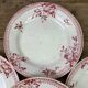 Lot of 6 plates in porcelain of Gien model Pomponnette