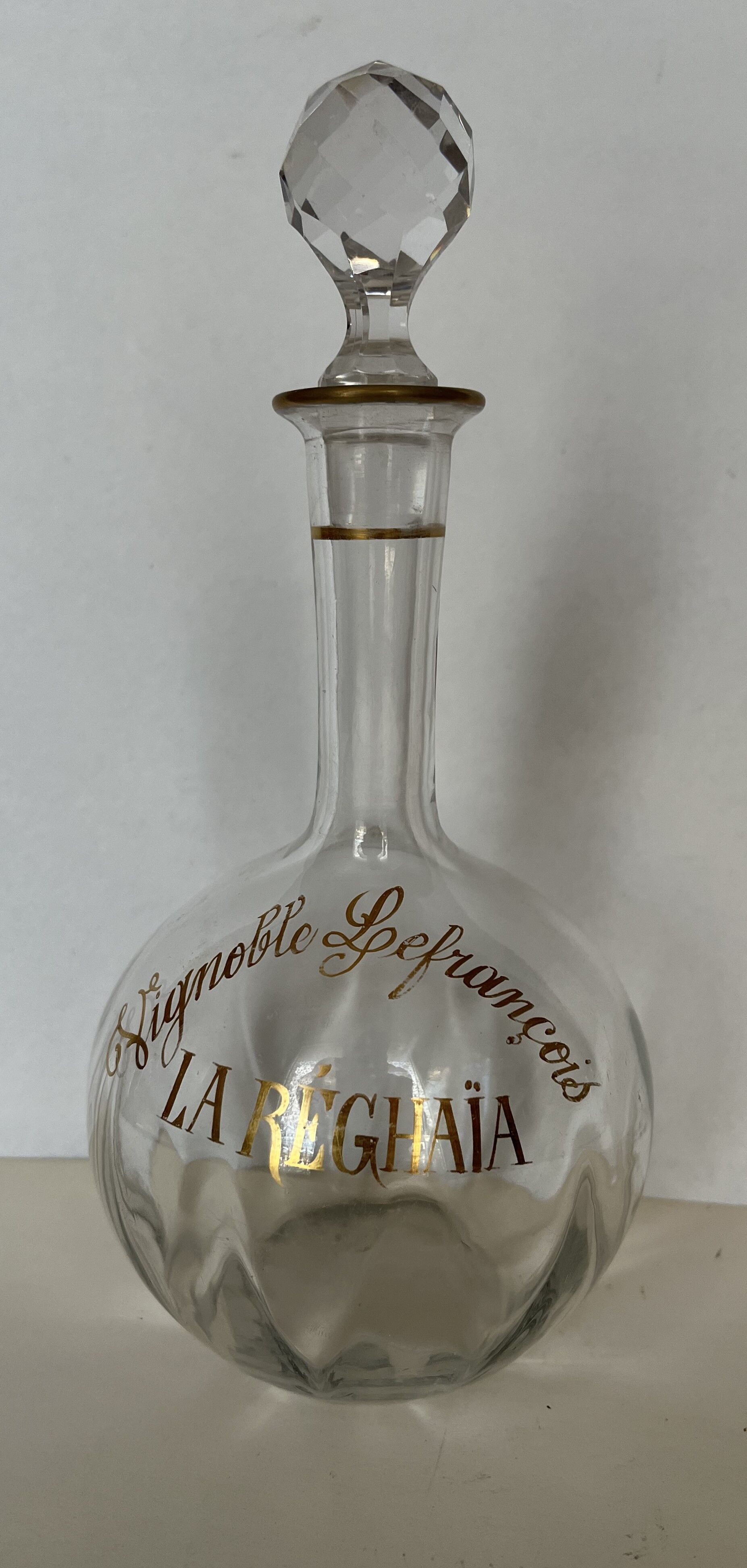 Antique glass decanter