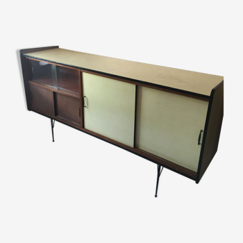 Yellow formica sideboard