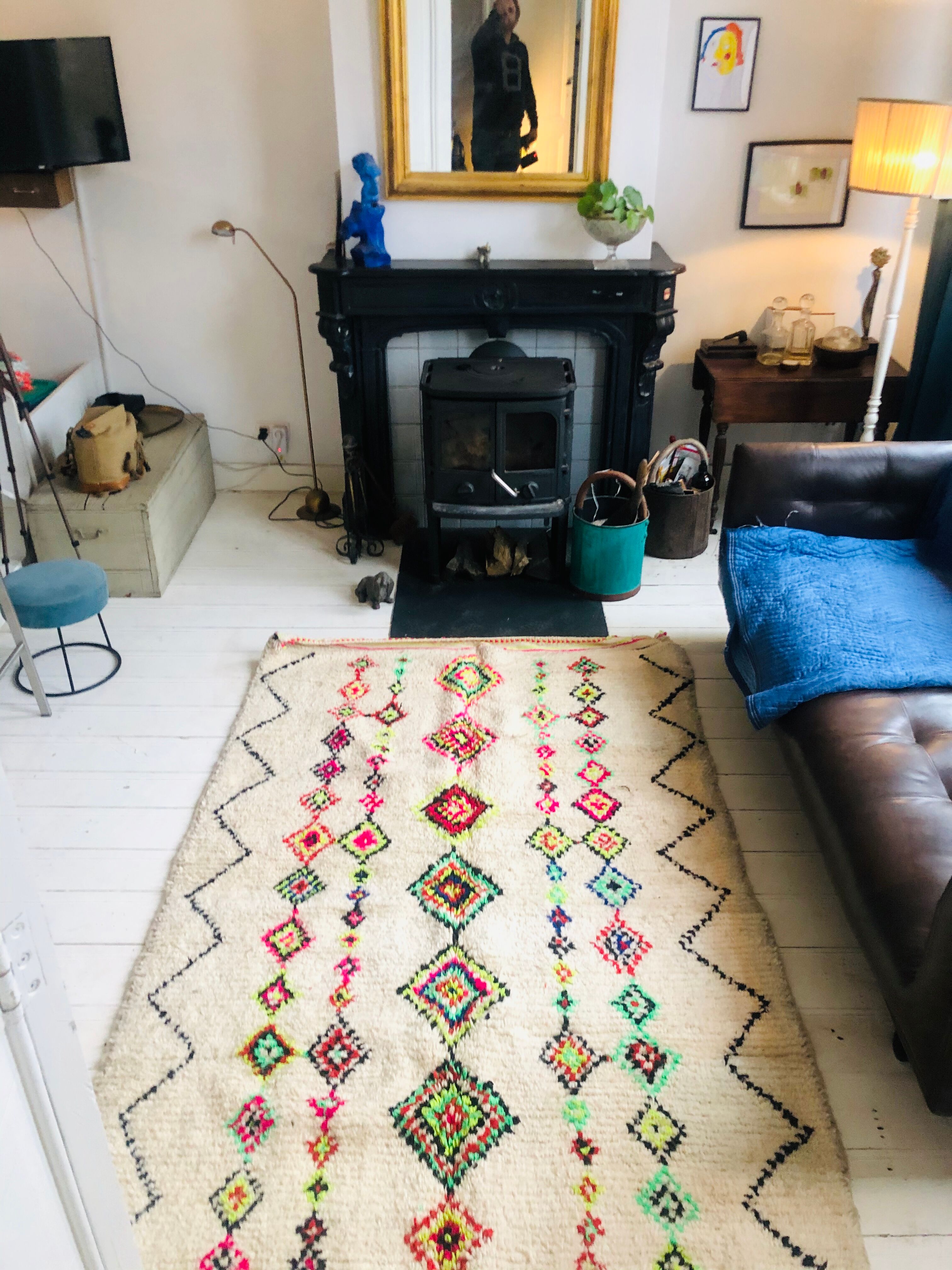 Berber carpet 100% wool - 150x235cm