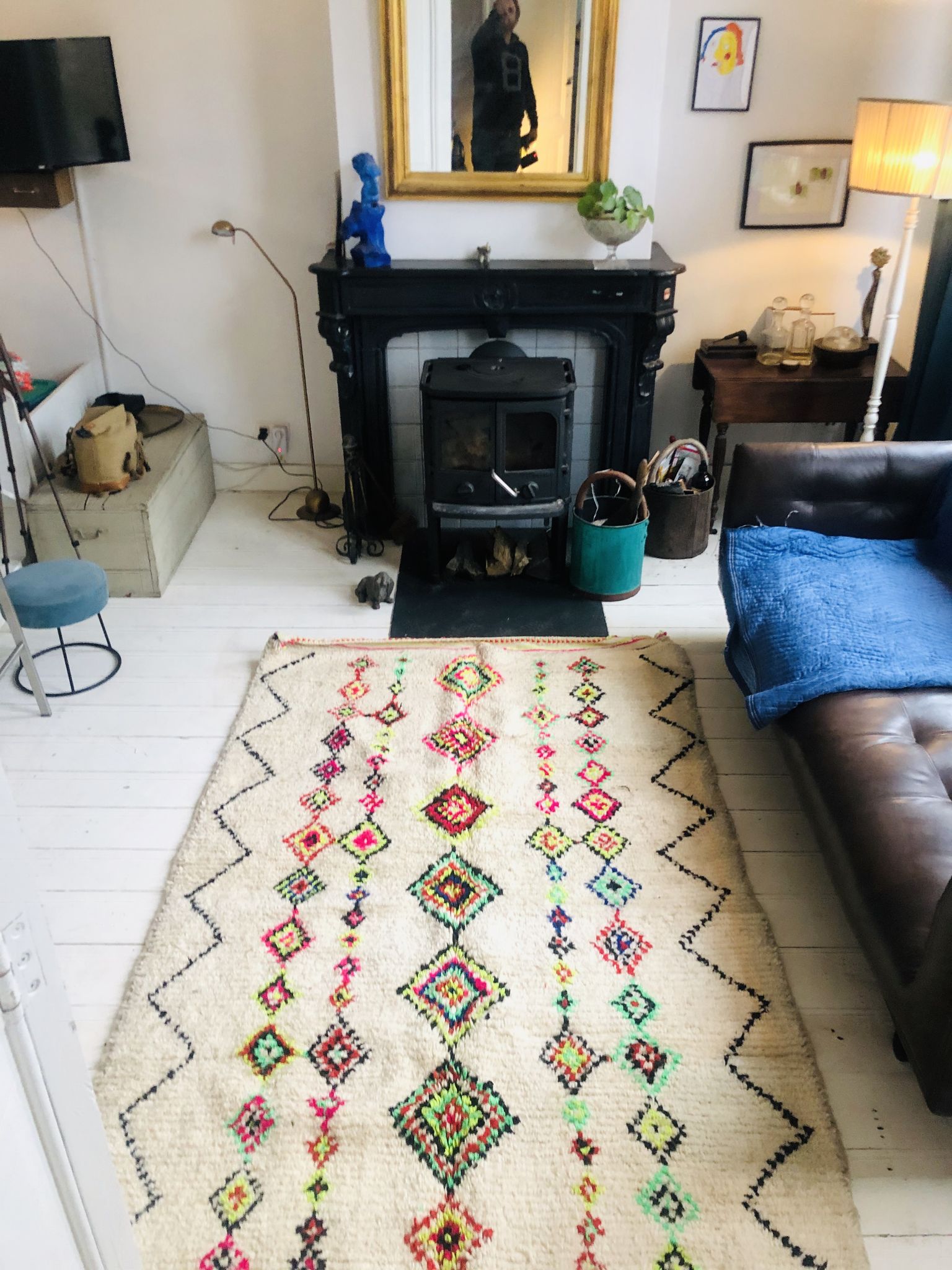 Berber carpet 100% wool - 150x235cm