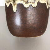 Pottery fat lava multi-color 204-41 floor vase made by Scheurich, 1970s
