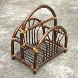 Rattan vinyl holders