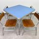 Vintage aluminium dining set