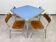 Vintage aluminium dining set