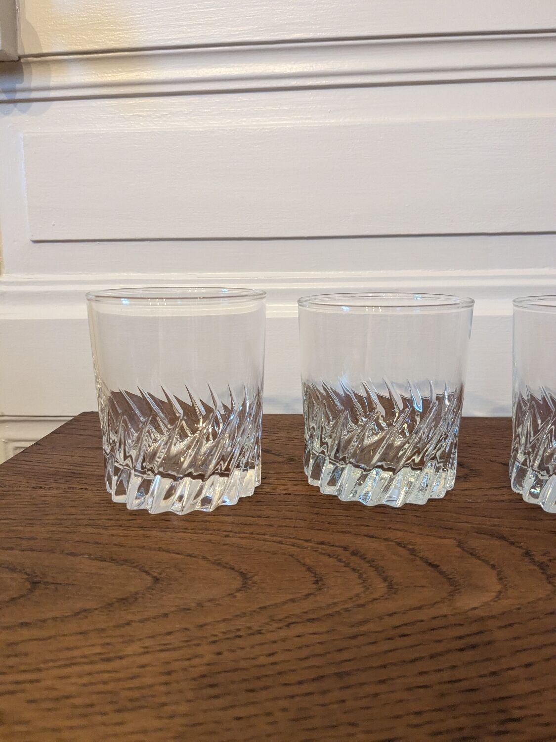 3 whisky glasses
